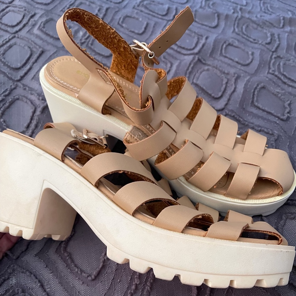 Gladiator sandal with heel